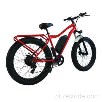 Bicicleta elétrica de quadro de alumínio de pneu largo para adulto